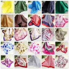 Vintage Elegant Designs Silk Satin Feel Ladies Small Square Head / Neck Scarf