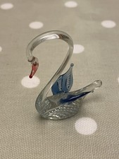Glass Swan Ornamental