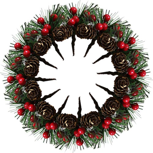 Christmas artificial pine - christmas, cone