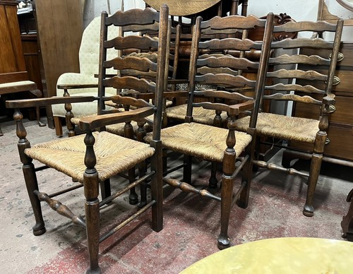 Harlequin set six antique - harlequin, of