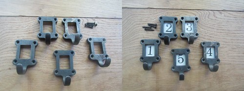 Rustic coat hooks cast - rustic,
