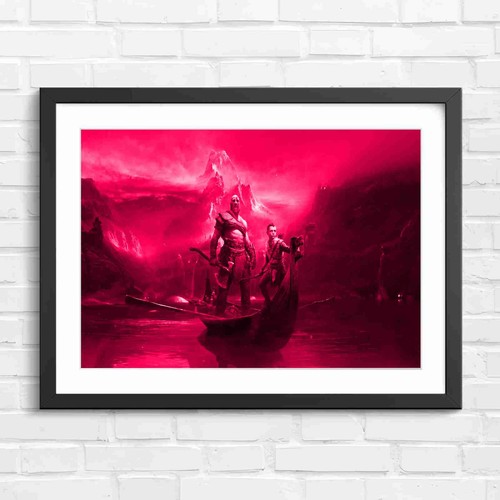 Fantasy viking warrior boat - viking,