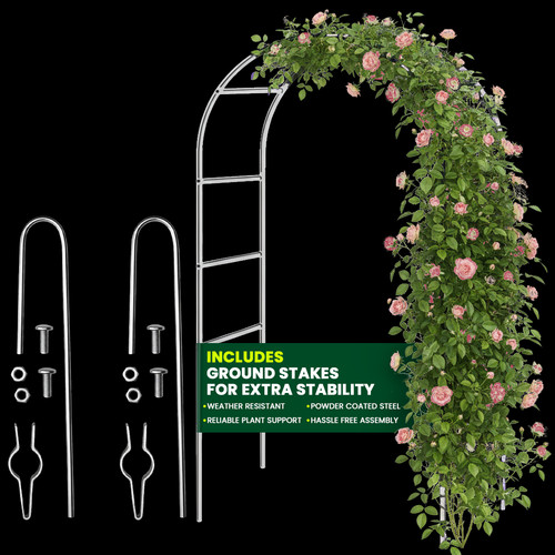 Garden arch with ground - garden,
