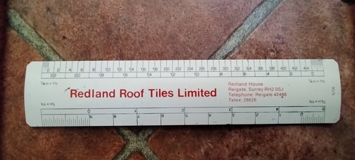 Redland roof tile - tile, advertising