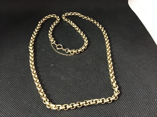 9ct solid gold belcher chain