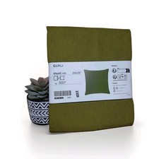 IKEA Gurli Cushion Cover 65x65cm Deep Yellow-Green Zipped (005.541.23) New