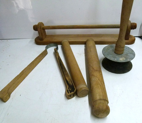 Vintage wooden rolling - rolling, pins