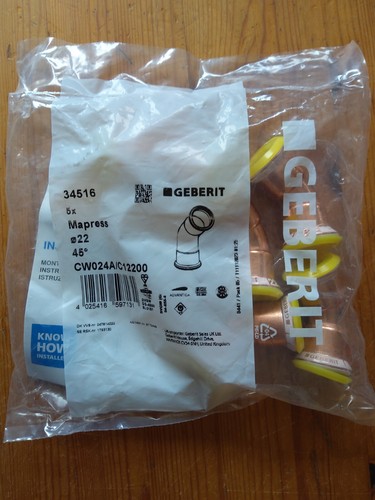 Geberit mapress 34516 45 - 45, deg