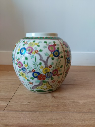 Antique asian plant pot - antique,