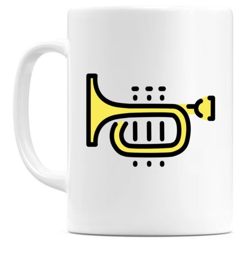 Trumpet emoji mug new gift - emoji,