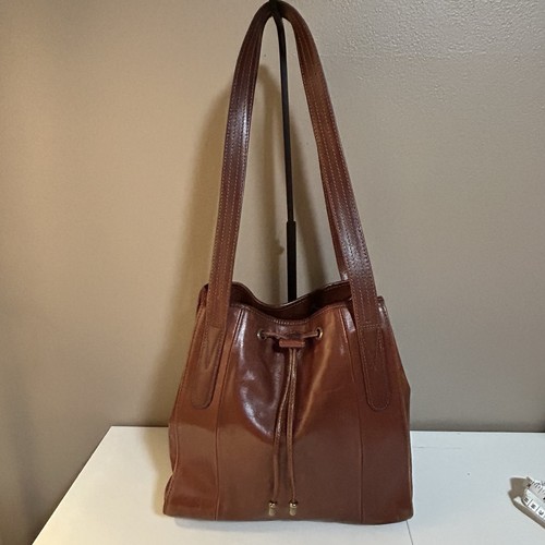 Vintage texier leather bucket - texier,