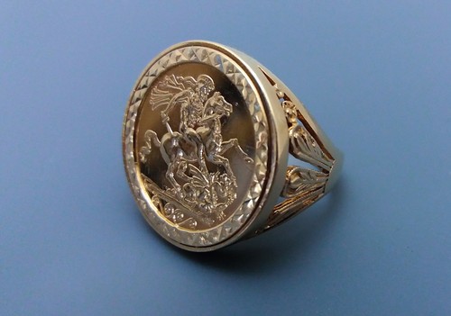Vintage 9ct gold sovereign - gold,