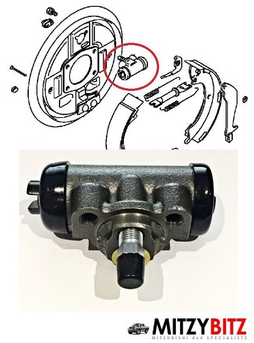 Brake wheel cylinder rear - cylinder,