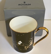 Noritake Japan Moomin Comet Of Moomin Valley Black Bone China Mug 395ml