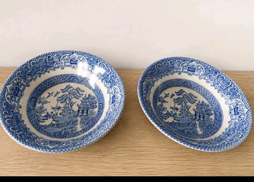 Ironstone blue white willow - blue,