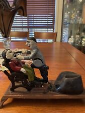Antique: Cast Iron Dentist Patient Coin Bank Spring Mechanism: $680 Free Postage