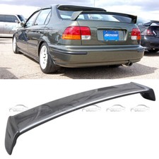 For 1996-00 Honda Civic EK3 EK1 M Style Carbon Fiber Trunk Wing Spoiler 2Dr 4Dr
