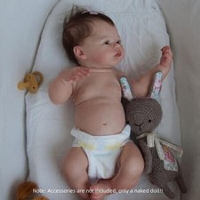 Handmade Vinyl Kids Reborn Baby Dolls Silicone Body 49 cm Newborn Doll