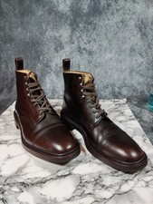 Loake Shilton Leather Cap Toe Boots UK 9 | Brown