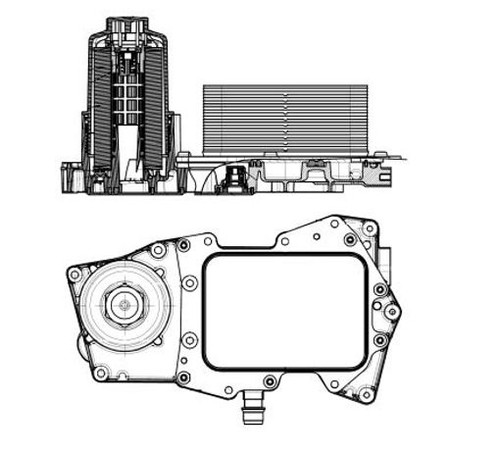 Fits nrf 31827 oil cooler - nrf,