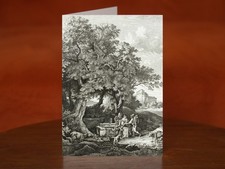 Grotta Ferrata - A5 Art Print Card - Adrian Ludwig Richter