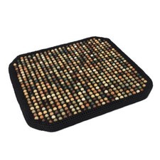 Car Seat Cushion Home Chair Black Wooden Beaded Soft Seat Summer Cool Pad Cover