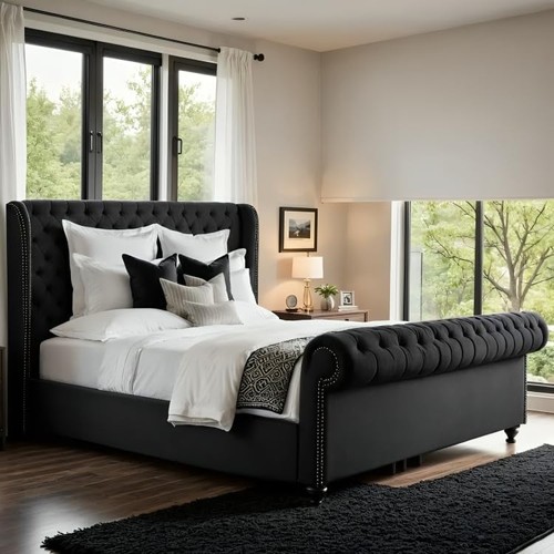 Chesterfield royal sleigh bed - chesterfield,