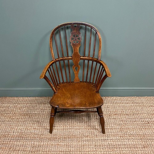 Georgian wheel back - back, antique