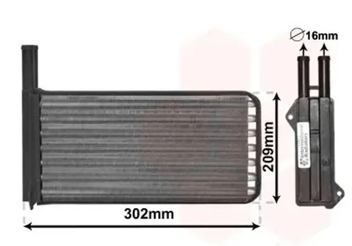 Heater core 18006154 van wezel - core,