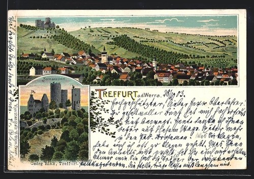 Lithograph treffurt d - lithograph,