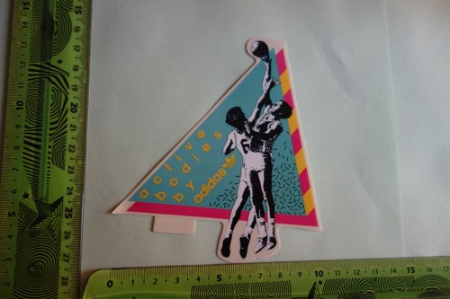 Old sticker sports clothes