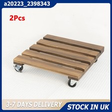 2Pcs Plant Pot Holder Wooden