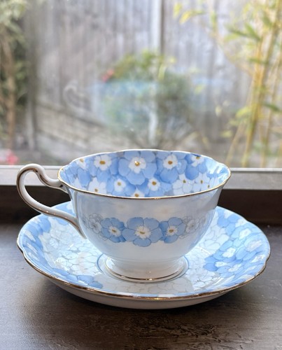 Set five vintage tea cups - set,