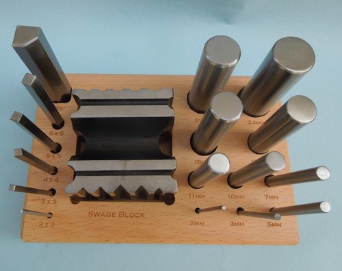 Swage block punch set 17pcs - punch,