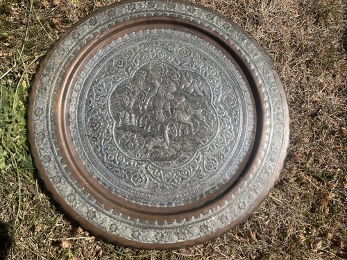 Large copper and white metal - large,