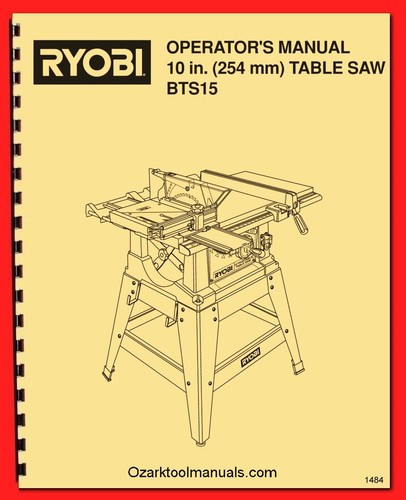 Ryobi bts15 circular - ryobi ,