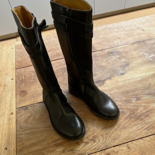 Bonpoint black leather - bonpoint,