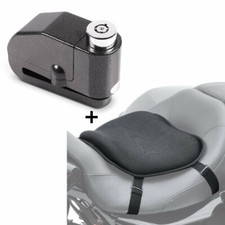 Set gel seat cushion + brake disc lock S1