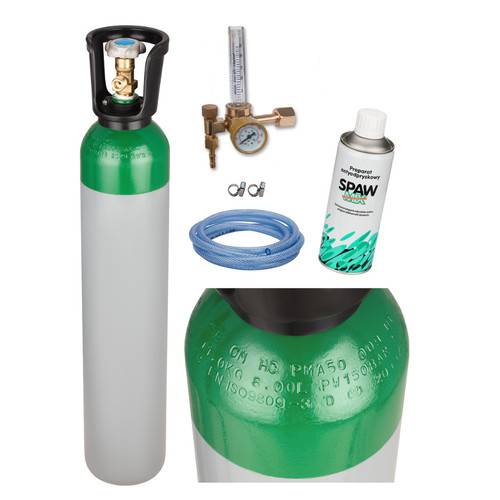 Argon gas bottle full cylinder - bottle,
