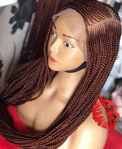 Women dark brown braided - brown,