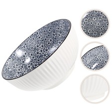  Ceramic Ramen Bowl Large Soup Bowl Porcelain Salad Fruit Bowl Instant Noodles