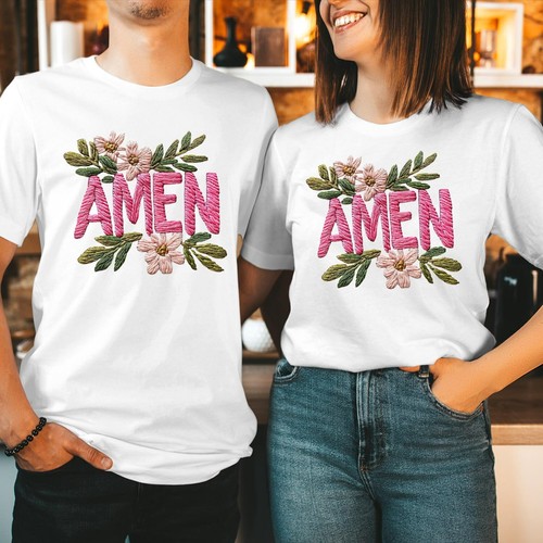 Tshirt christian amen - tshirt, (1020)