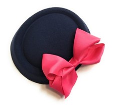 Big Bow Pillbox Wedding Hat