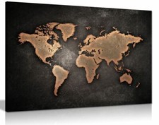 World Map Dark Background