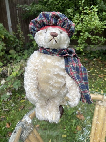 Steiff teddy bear white mohair - white,