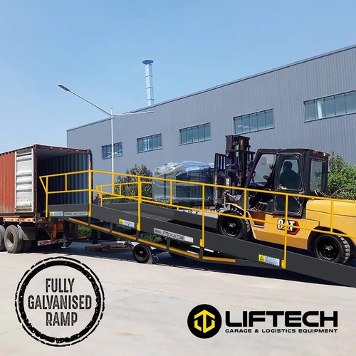 Galvanised container yard - galvanised,