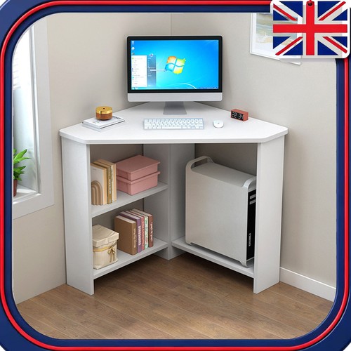 Corner computer desk with - computer,