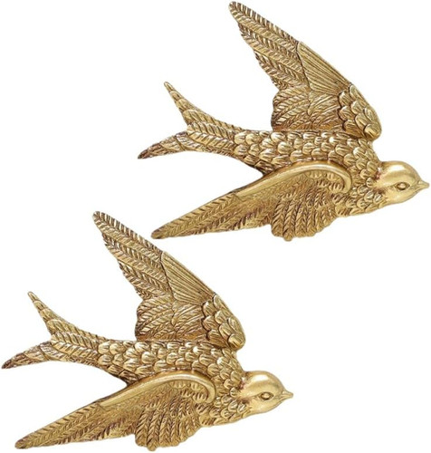 Bird wall sculpture - wall, 2pcs