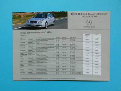 Brochure price list - list,