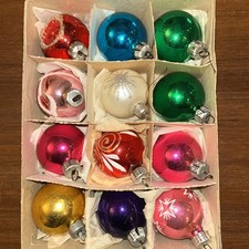 12 Vintage Mercury Glass